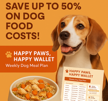 Load image into Gallery viewer, Weekly Homemade Dog Meal Plan + Portion Calculator