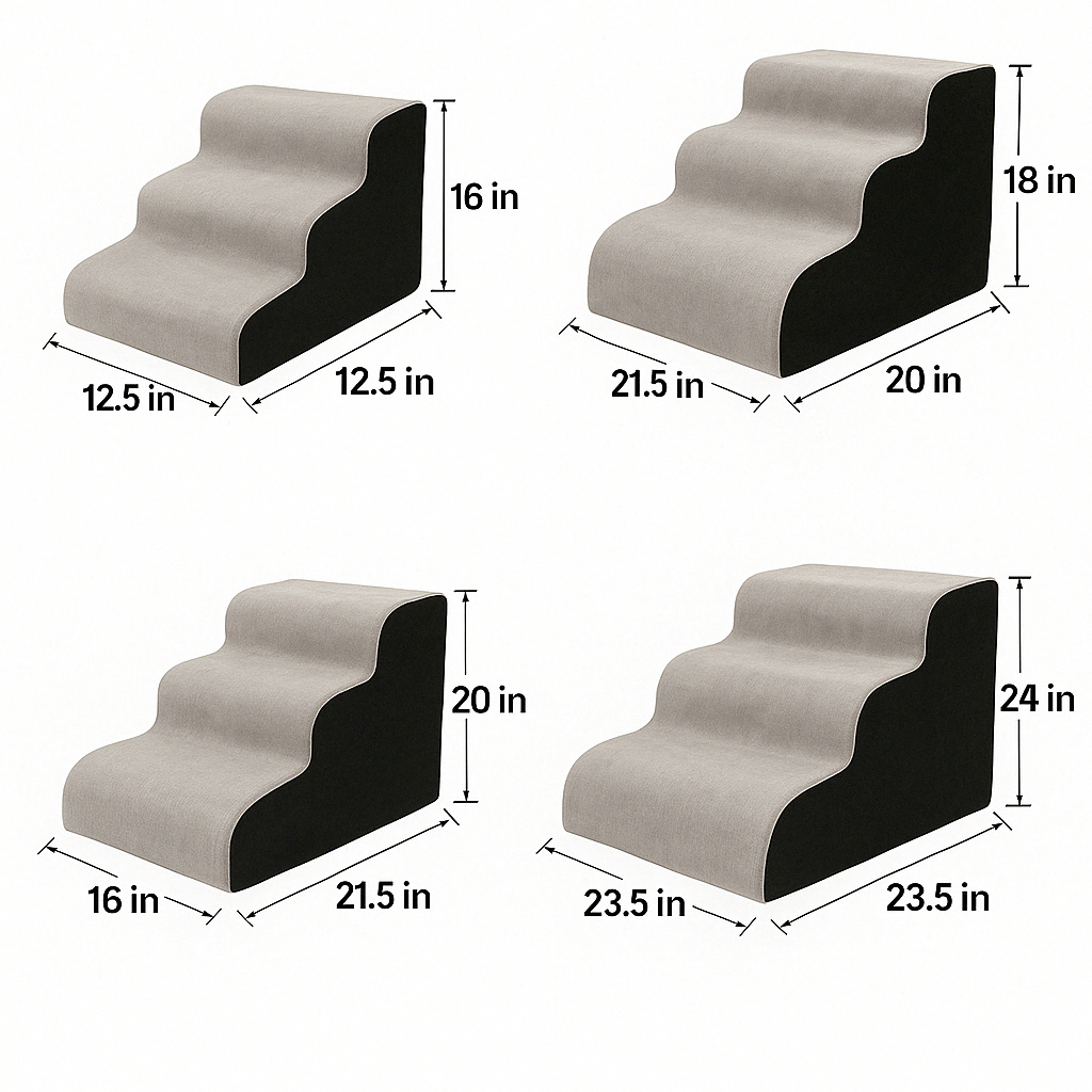 CloudPaw: memory foam dog ramp