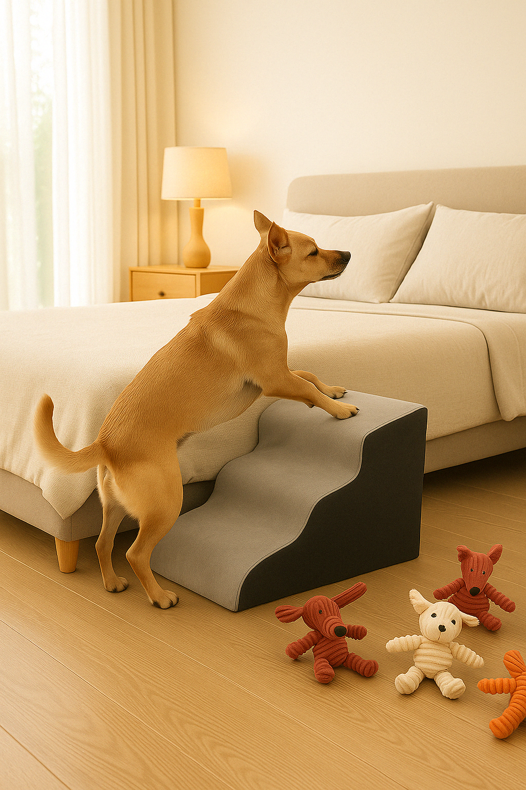 CloudPaw: memory foam dog ramp
