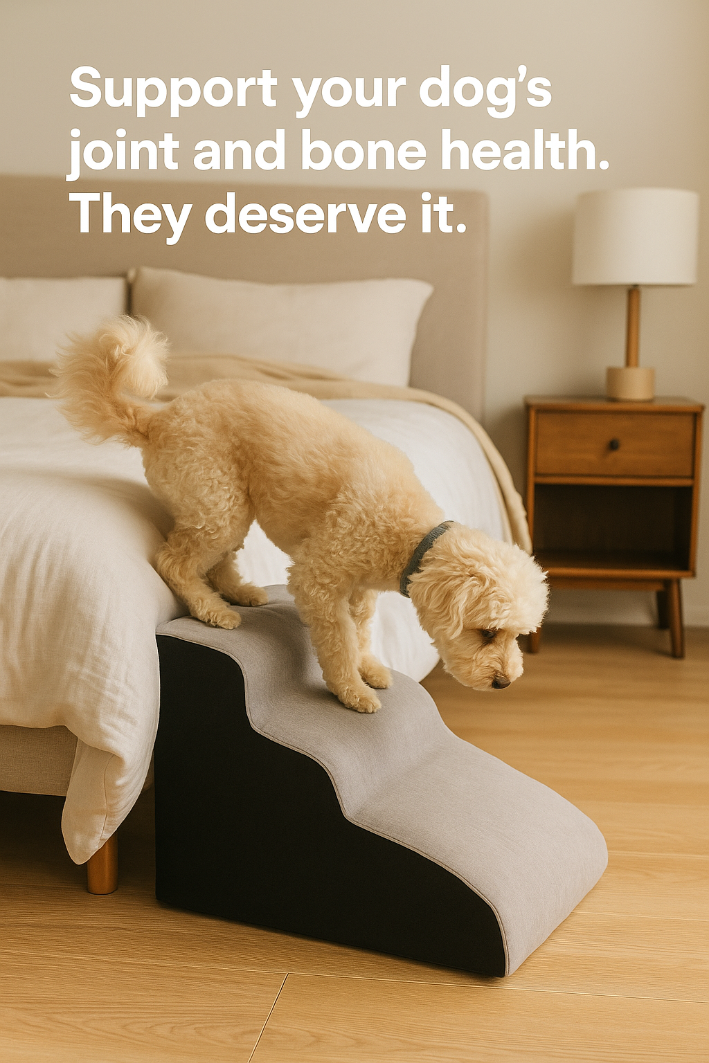 CloudPaw: memory foam dog ramp