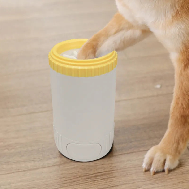 Magic Tubby: auto-spinning paw cleaner