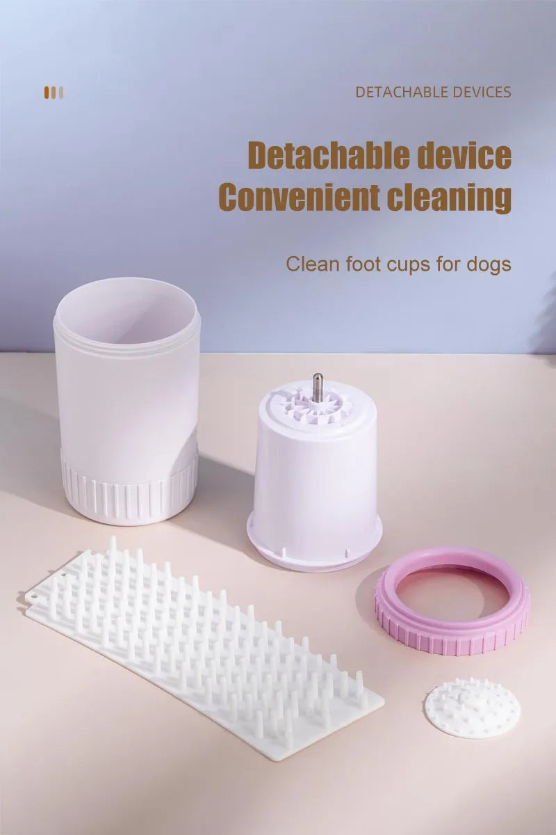 Magic Tubby: auto-spinning paw cleaner