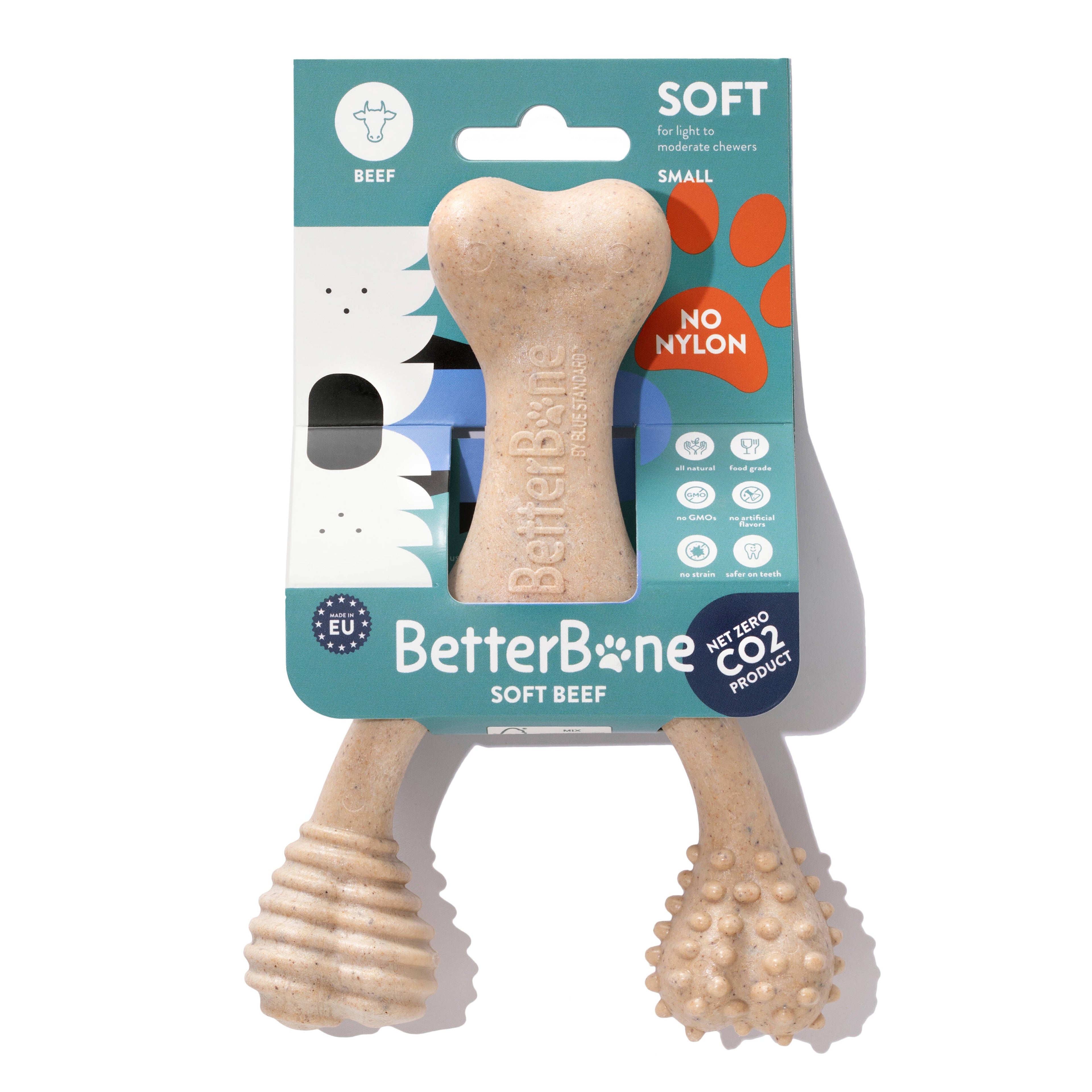 SOFT Durability CHEW TOY: Natural Plant-Based Ingredients, Perfect for Teething Puppies, Senior Dogs & Gentle Chewers