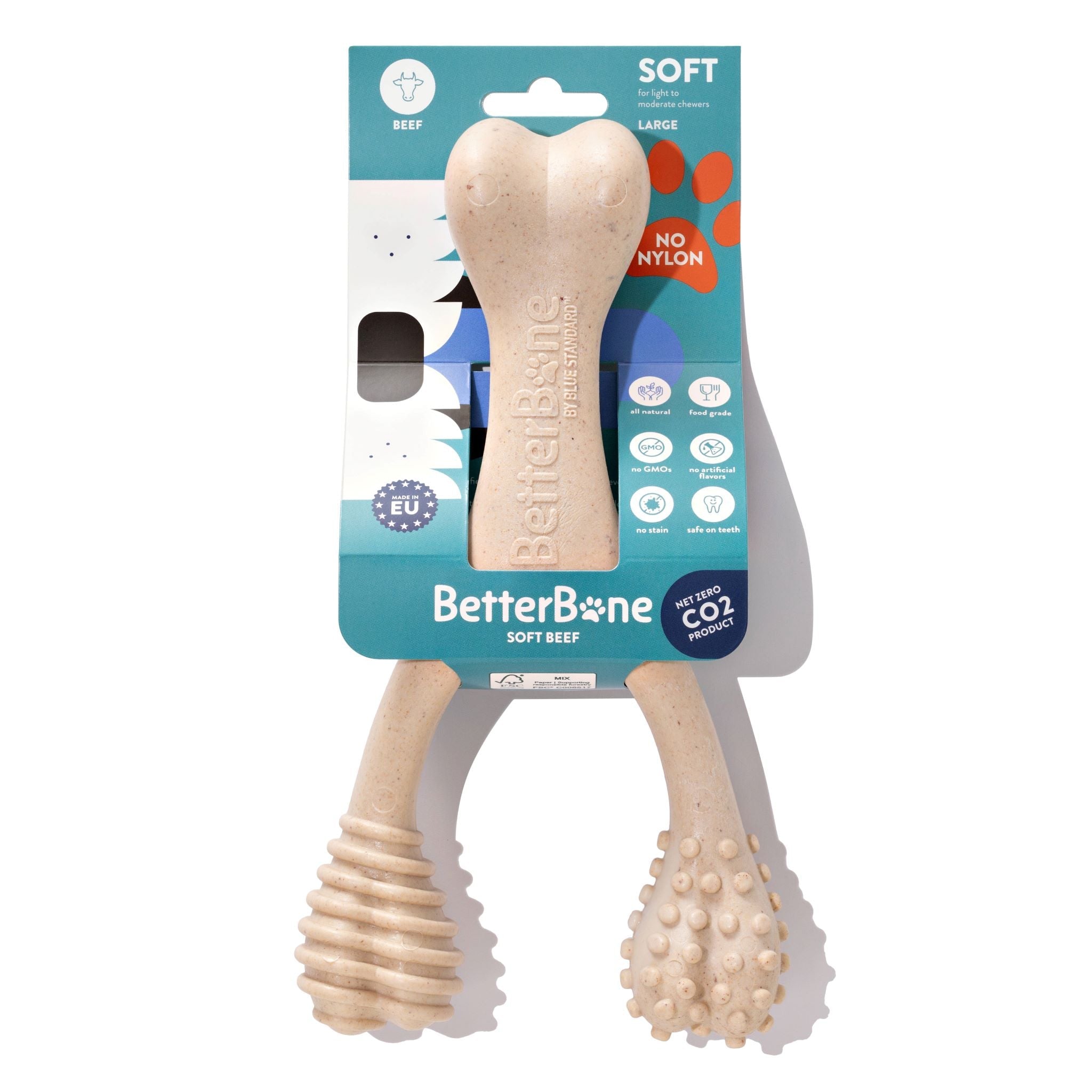 SOFT Durability CHEW TOY: Natural Plant-Based Ingredients, Perfect for Teething Puppies, Senior Dogs & Gentle Chewers