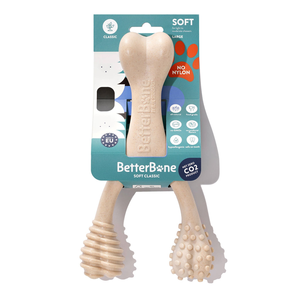 SOFT Durability CHEW TOY: Natural Plant-Based Ingredients, Perfect for Teething Puppies, Senior Dogs & Gentle Chewers