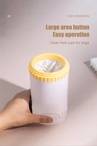Magic Tubby: auto-spinning paw cleaner