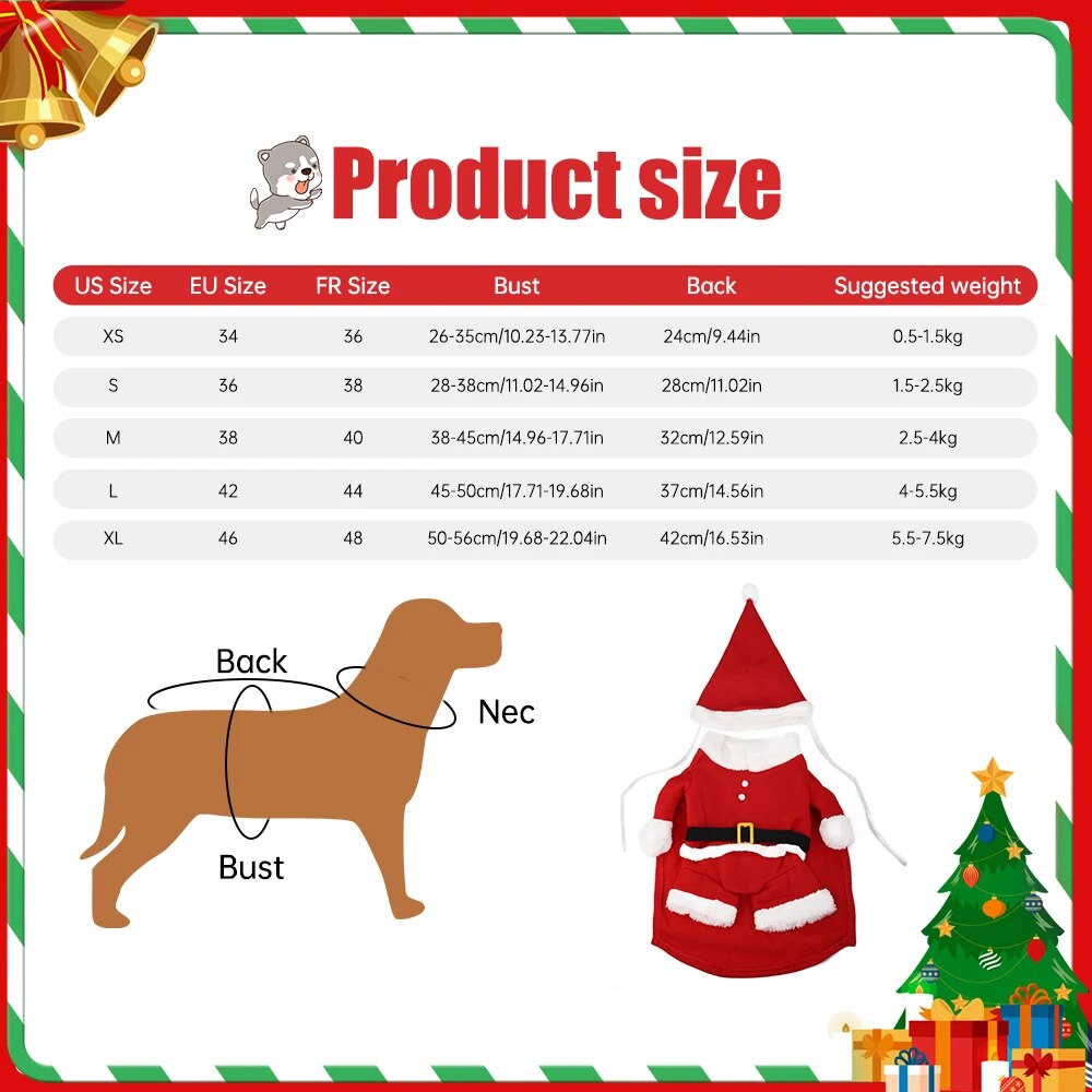 Santa Doggie Costume