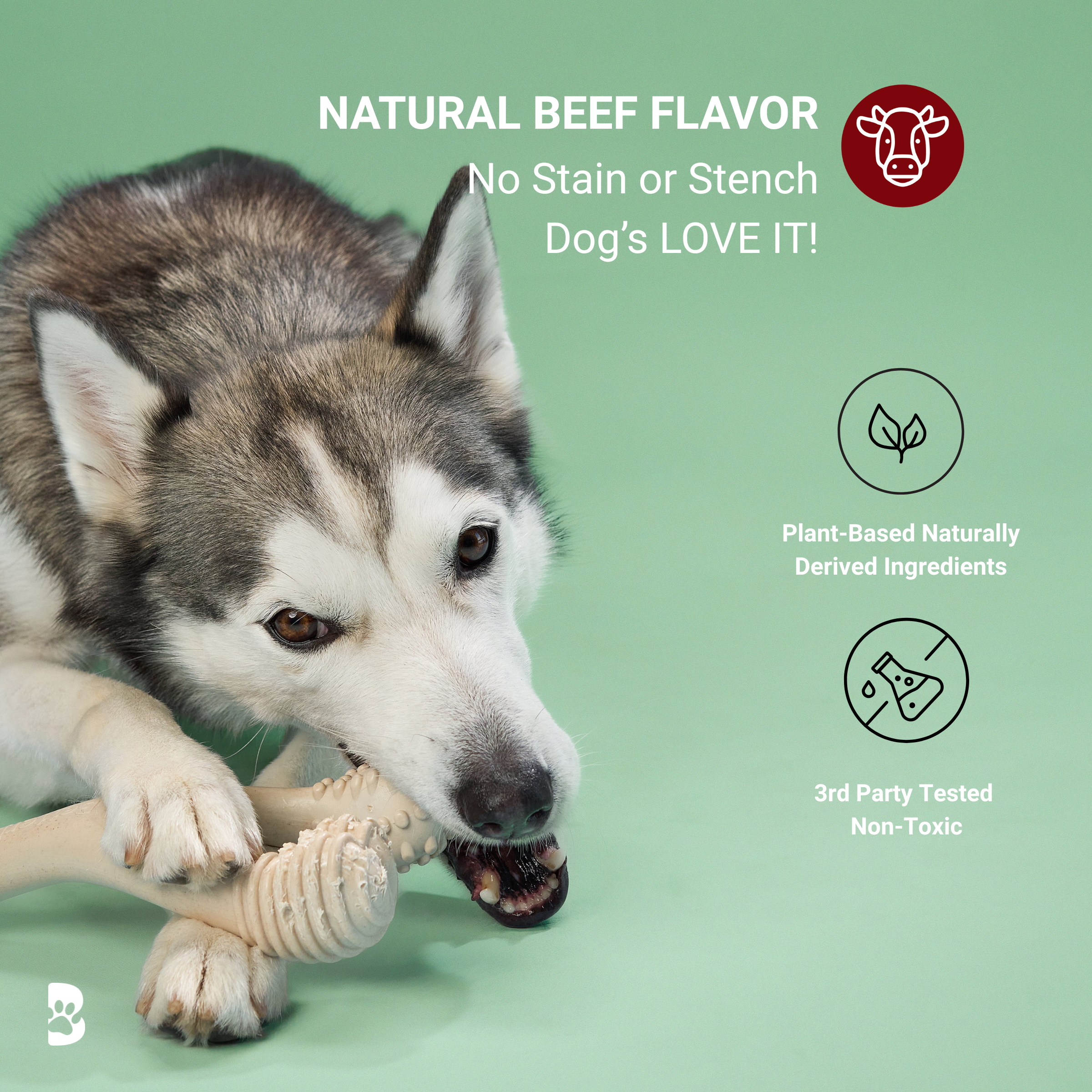 MODERATE Durability CHEW TOY: Perfect Chew for Everyday Chewers | Naturally Derived Ingredients, Eco-Friendly, Non-Toxic