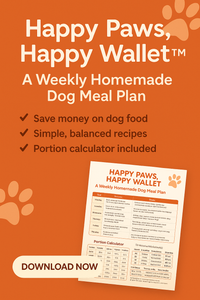 Weekly Homemade Dog Meal Plan + Portion Calculator